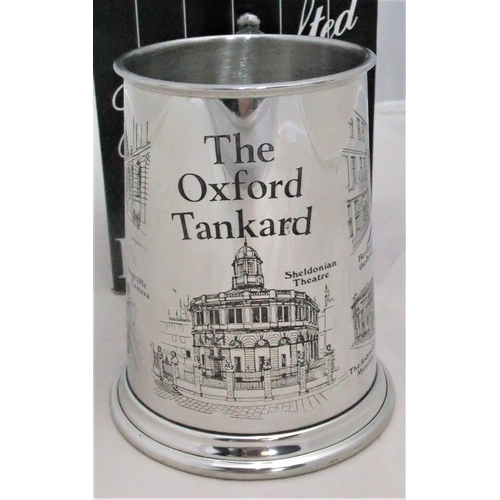 7 - Boxed pewter tankard commissioned by Oxford Mail and  presented to Harold Wilson PM during a visit a... 