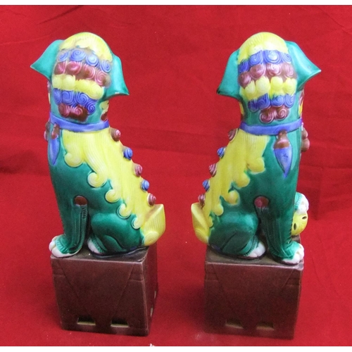 179 - Pair of 20thC ceramic Chinese dogs of foo, 26 cms in height, unmarked

P & P – UK £10+VAT, EU £15+VA... 