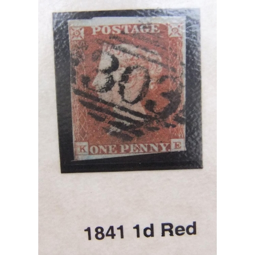 86 - GB Imperforate stamp collection including Penny black with red Maltese cross cancellation, 2 2p blue... 