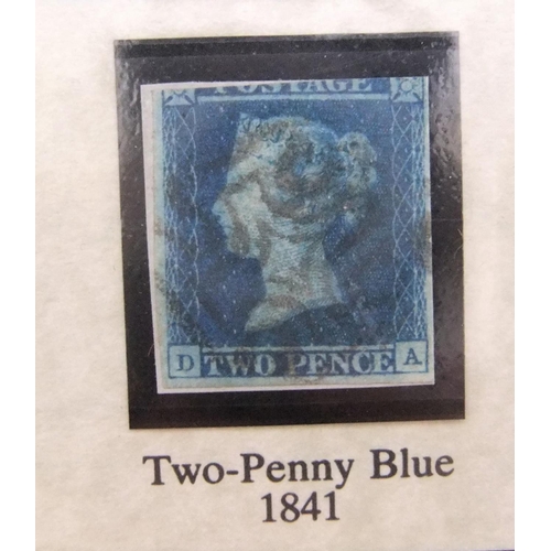 87 - Imperforate stamp collection - used Penny black & used 2 penny blue

Beautifully displayed within a ... 