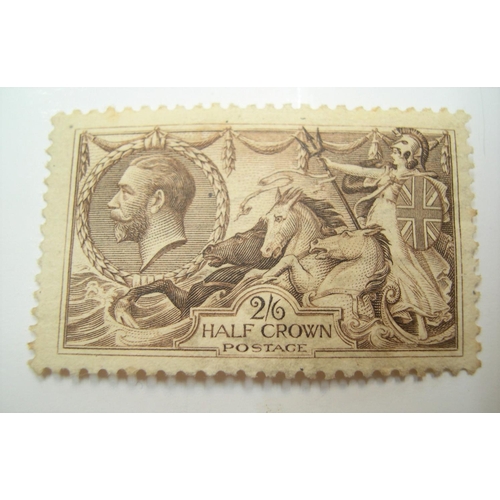 89 - George V 1918 2s 6d seahorse - MINT