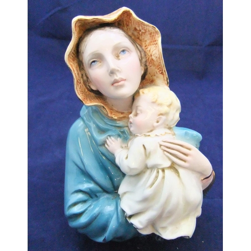 104 - Ceramic Madonna & child by the Fontanini factory of Italy

19cm high