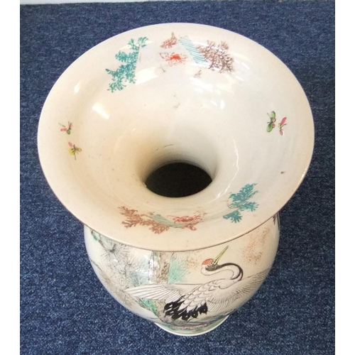 117 - Large vintage Chinese decorated vase, 

48cm high