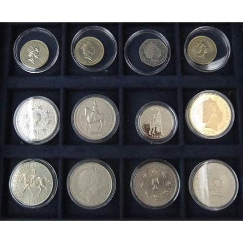 83A - Various commemorative coins (12), mainly GB in Royal family coin box