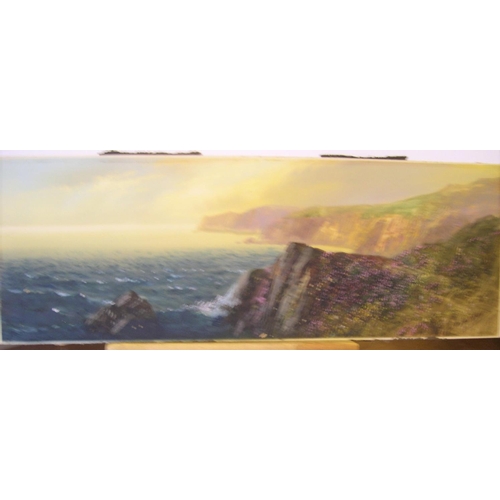 862 - 5 early 20thC coastal scene w/c's including an example by John Shapland (1865-1929), all unframed

l... 