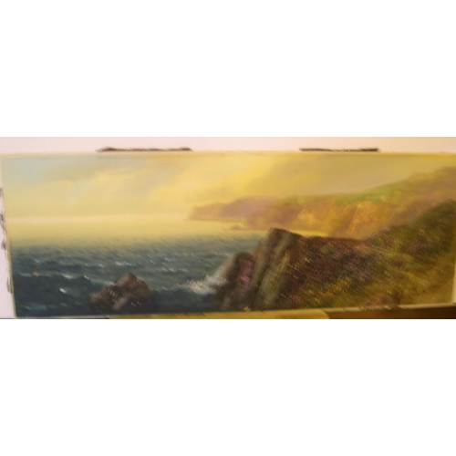862 - 5 early 20thC coastal scene w/c's including an example by John Shapland (1865-1929), all unframed

l... 