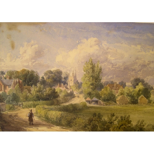 864 - J J Fisher 1850s watercolour 