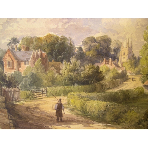 864 - J J Fisher 1850s watercolour 