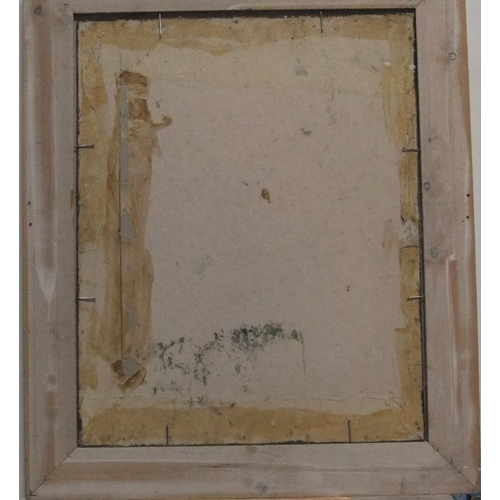 857 - Indistinctly signed, modernist abstract strips oil, framed

39 x 49 cm