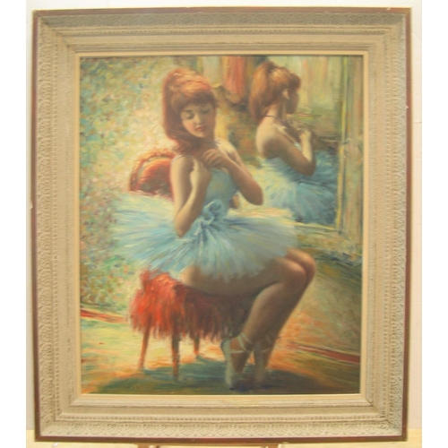 892 - Indistinctly signed 1940s oil on board, 