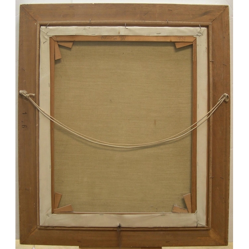 892 - Indistinctly signed 1940s oil on board, 
