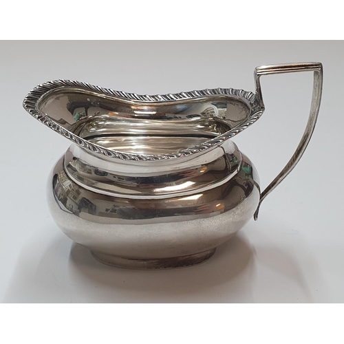 131 - Edwardian hall-marked silver milk jug, inscribed with golden wedding dates 1861-1911 between WJ & MJ... 