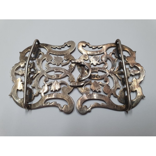 125 - Antique hallmarked silver nurses belt buckle