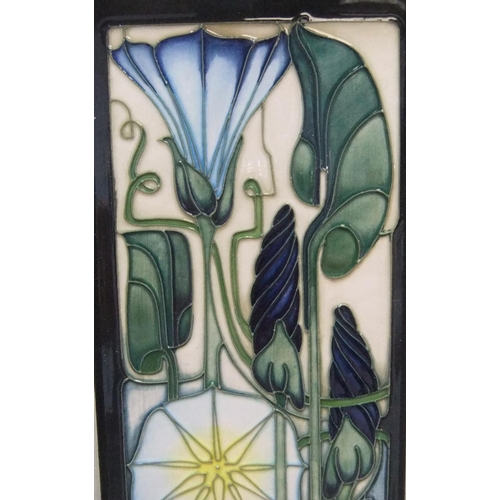 158 - Moorcroft ceramic tile, framed,

30 x 10 cm

Good condition, without chips, cracks etc