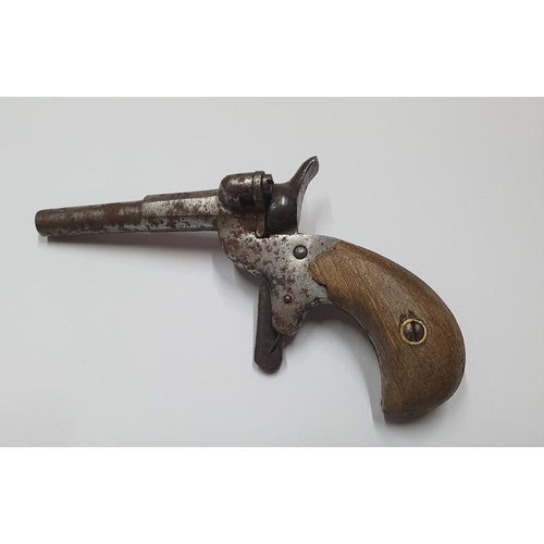 283 - Small antique ladies single shot pistol

As found