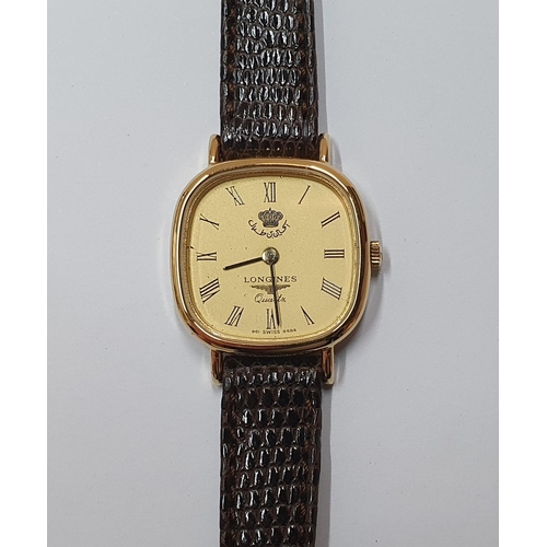 91 - Vintage King of Jordan gifted, vintage ladies Longines watch in original box which is embossed with ... 