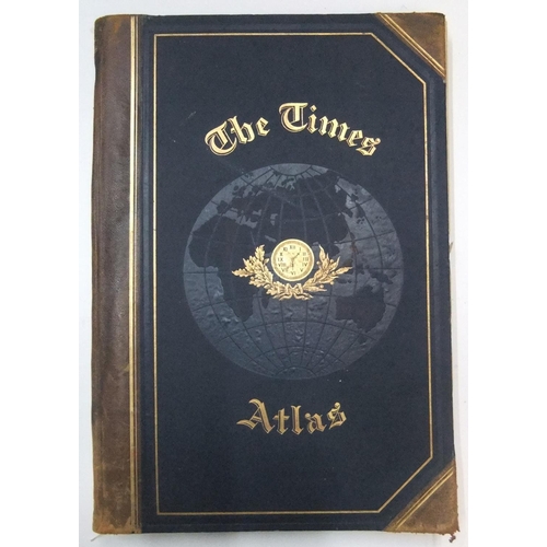 258 - The Times 1900 leather bound atlas with 132 pages of maps containing 196 maps in total,

Lovely larg... 