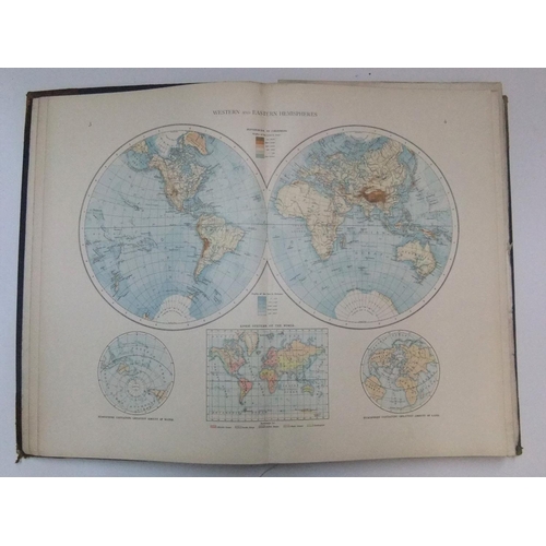 258 - The Times 1900 leather bound atlas with 132 pages of maps containing 196 maps in total,

Lovely larg... 