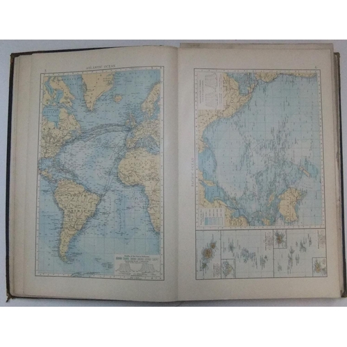 258 - The Times 1900 leather bound atlas with 132 pages of maps containing 196 maps in total,

Lovely larg... 