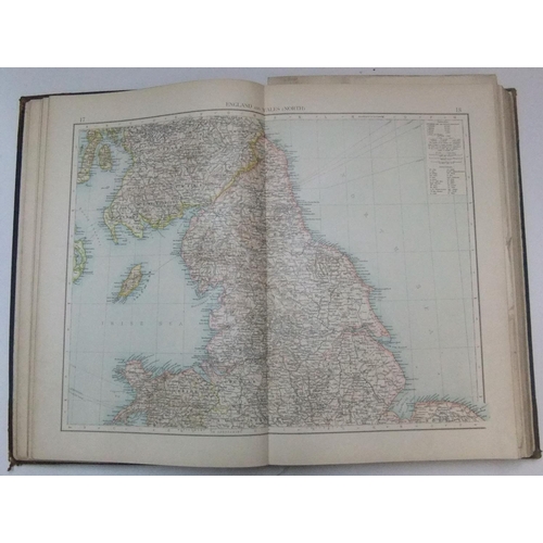 258 - The Times 1900 leather bound atlas with 132 pages of maps containing 196 maps in total,

Lovely larg... 