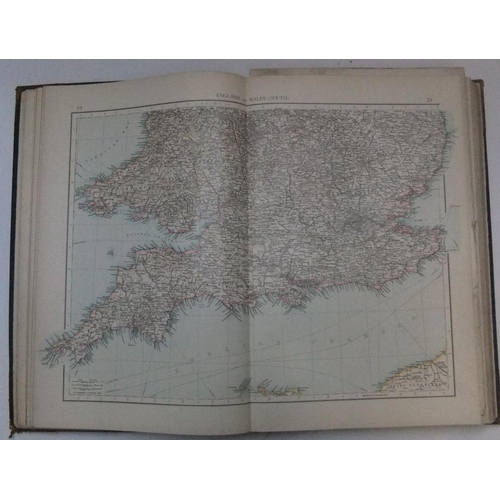 258 - The Times 1900 leather bound atlas with 132 pages of maps containing 196 maps in total,

Lovely larg... 