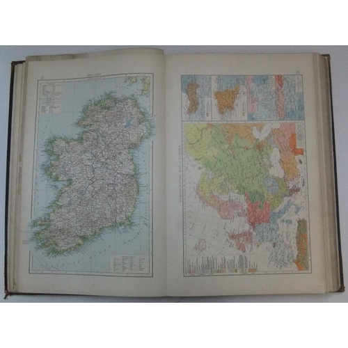 258 - The Times 1900 leather bound atlas with 132 pages of maps containing 196 maps in total,

Lovely larg... 