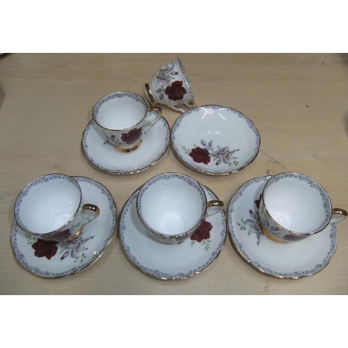 145 - Royal Stafford 12 Piece Bone China tea set to include 5 cups and saucers, tea pot & milk jug