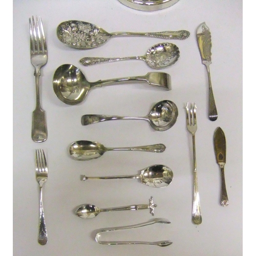 198 - Good quality silver plated candelabra & a small quantity of silver plated cutlery