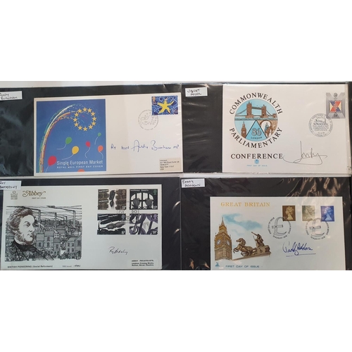 235 - Collection of 12 MP autographed, FDC