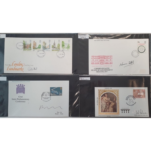 235 - Collection of 12 MP autographed, FDC