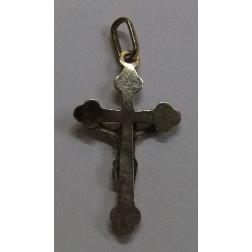 55 - 9ct yellow gold pendant, Christ on the cross

approx 0.4 grams