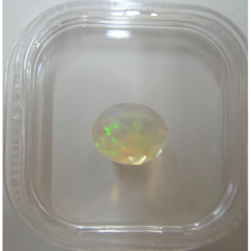 13 - Certified Ethiopian Opal, oval cut, 1.40ct