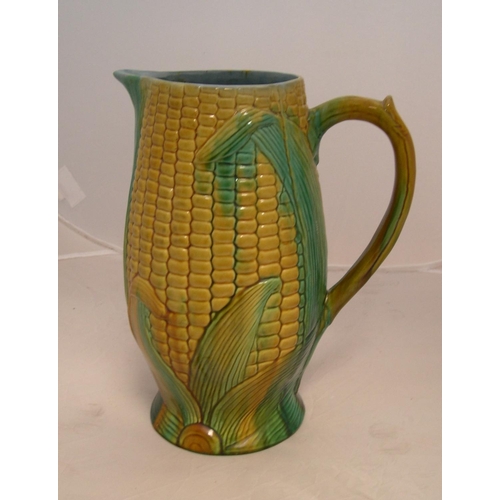 150 - Large antique Majolica corn jug

29 cm high