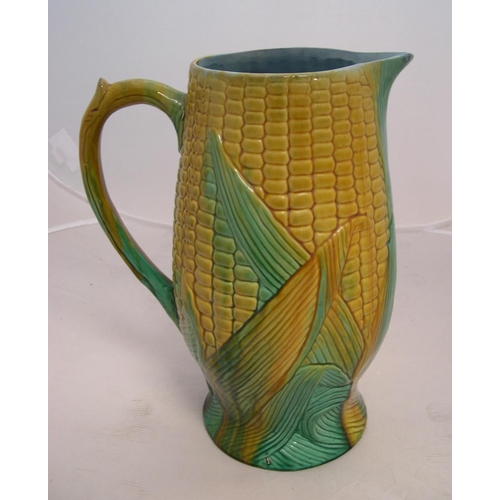 150 - Large antique Majolica corn jug

29 cm high