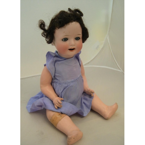 191 - Early 20thC German porcelain doll, marked 