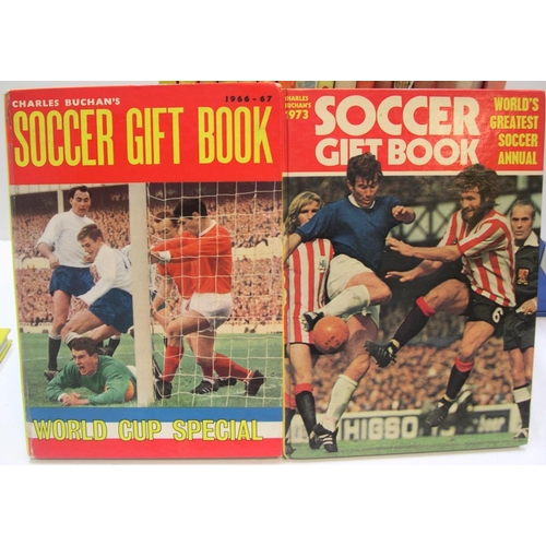 257 - Collection of 20 Charlie Buchan soccer books 1955 - 1974 and the 