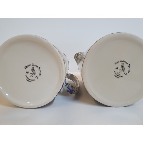 61 - Old Whieldon Ware water jug and transfer printed milk jug, together with 3 Staffordshire milk jugs w... 