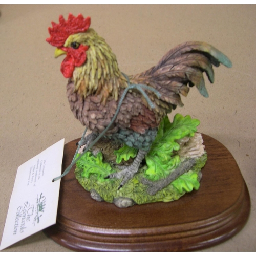 21 - Collection of Country Artists style collectables including Tawny owl, Cockerel etc,

All appear in g... 