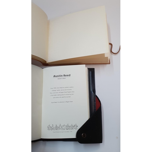 94 - 2 complete un-unsed high quality sketch/note-books (1 is a Barbara Wiggins example), both leather