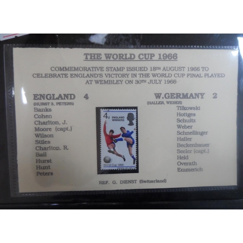 173 - Stamps - 1966 world cup FDC & team-sheet (2)