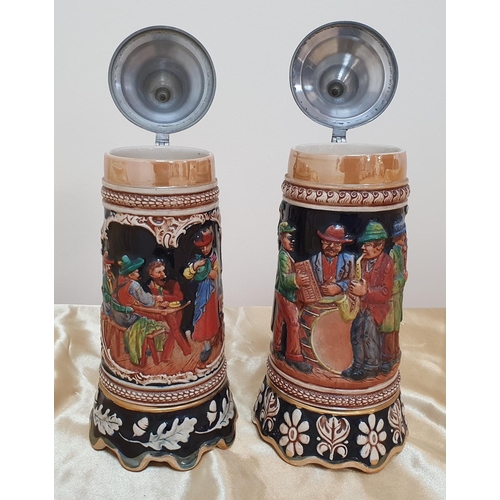 95 - Pair of 'Hofbrauhaus' (Germany) musical tankards (2)