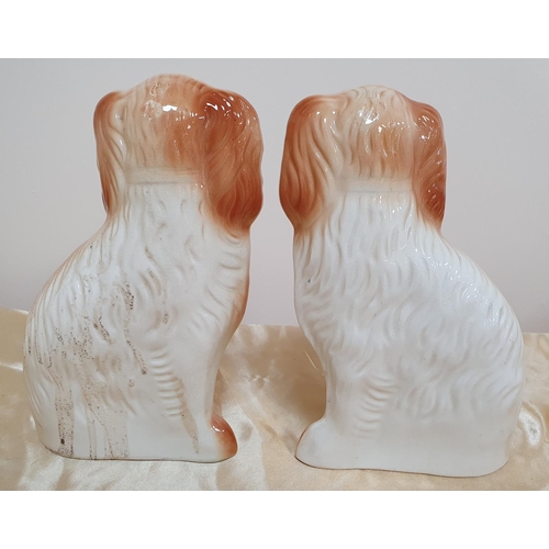 144 - Pair of Staffordshire style ceramic dogs (2)