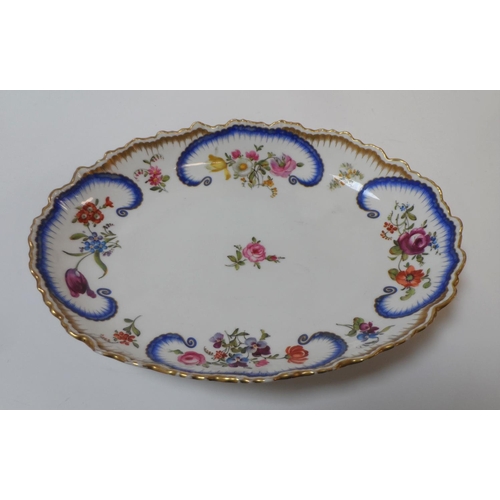133 - Cauldon floral dish in oval form decorated by floral bouquets ,

27 cm long