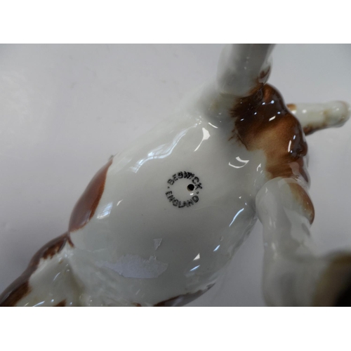168 - Beswick piebald pony, 17cm long
