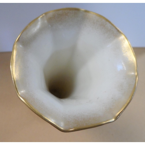 178 - Royal Worcester blush spill vase decorated with wild summer flowers, circa 1895, height 23 cm,

Appe... 