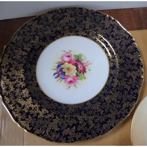 180 - Eight various pieces of Royal Worcester, mainly blush ivory examples (8)

One plate signed 