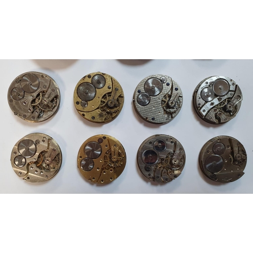 210 - Eight old pocket watch faces & mechanisms (8)