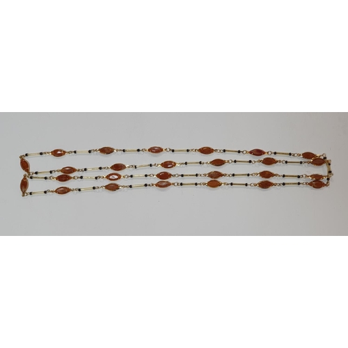 222 - Fine quality, ladies costume jewellery necklace 61 cm long