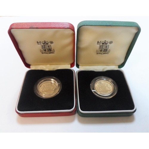 235 - Two cased Royal Mint 1983 silver proof £1 coins (2)