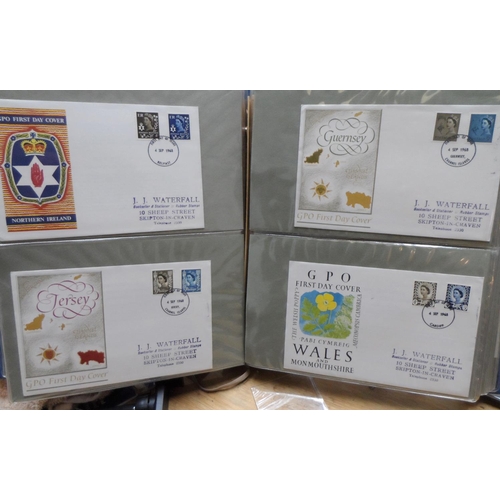 246 - 3 albums of approx 130 QE II, FDC 1960s to early 1980s & 19 packs of unused, mint GB sets and also J... 